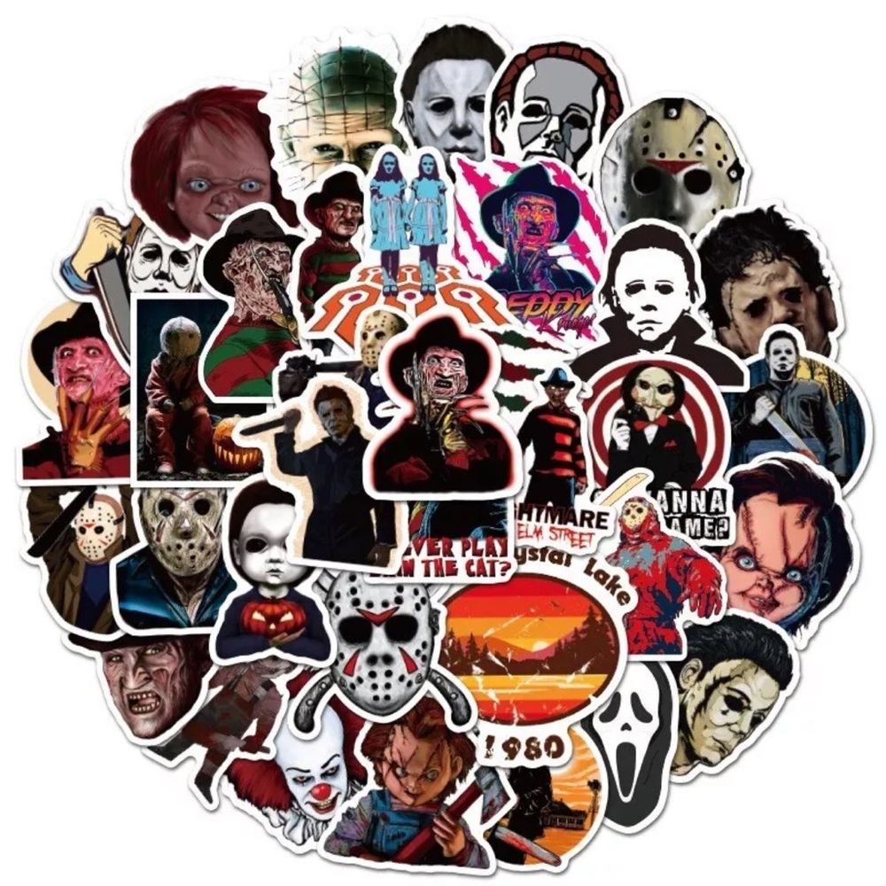 NIB 200pc Scary Movie Stickers
